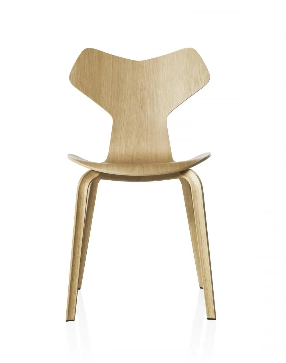 Dining Chair with Wooden Legs - Black, Ash