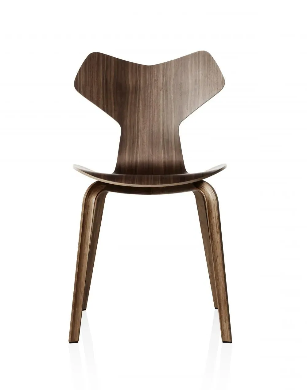 Dining Chair with Wooden Legs - White, Ash