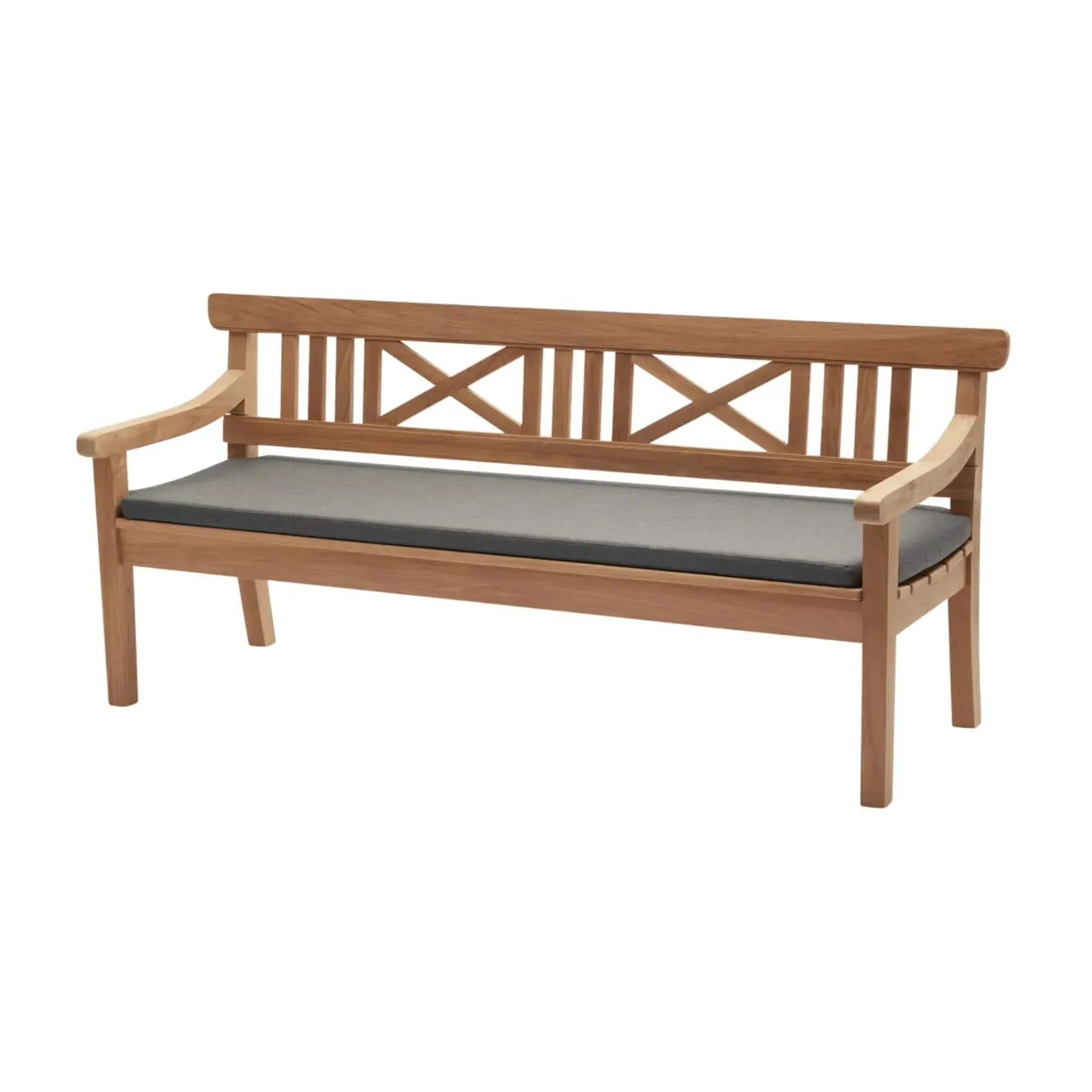 Drachmann Medium Garden Bench Cushion - Charcoal