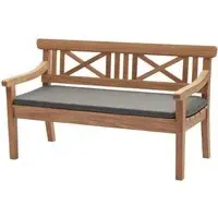 Drachmann Small Garden Bench Cushion - Charcoal