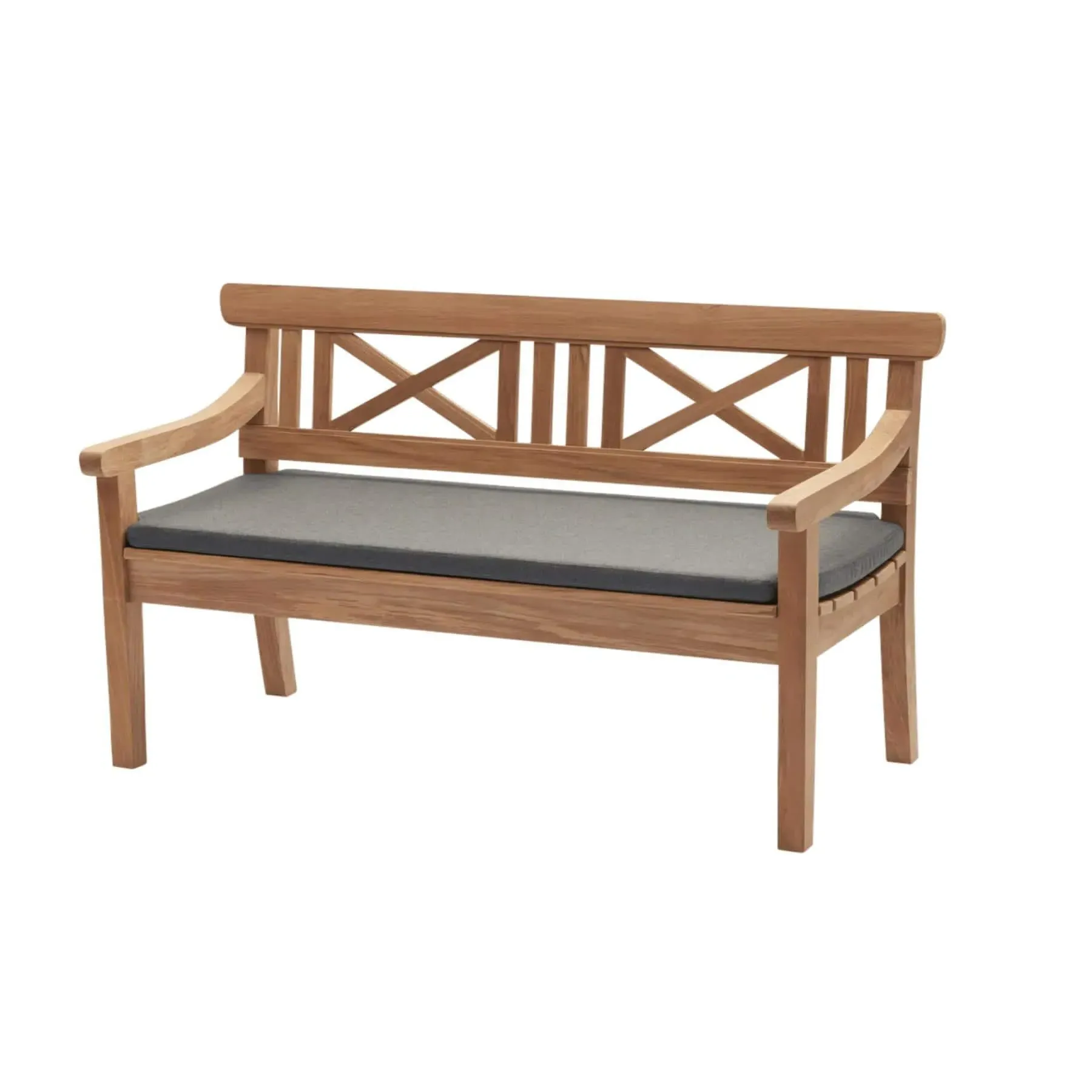 Drachmann Small Garden Bench Cushion - Charcoal
