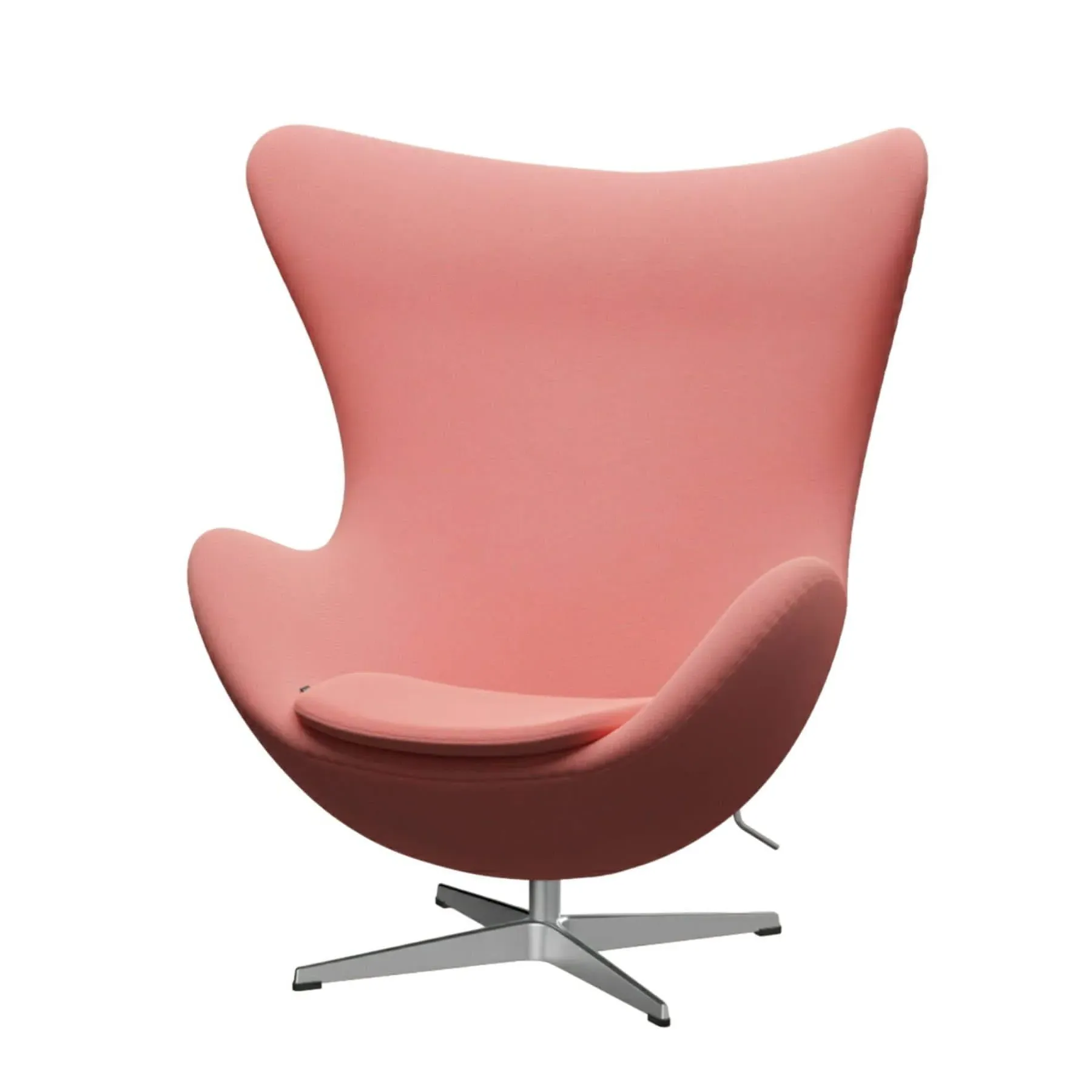 Egg Lounge Chair with Swivel - Coral, Fabric image