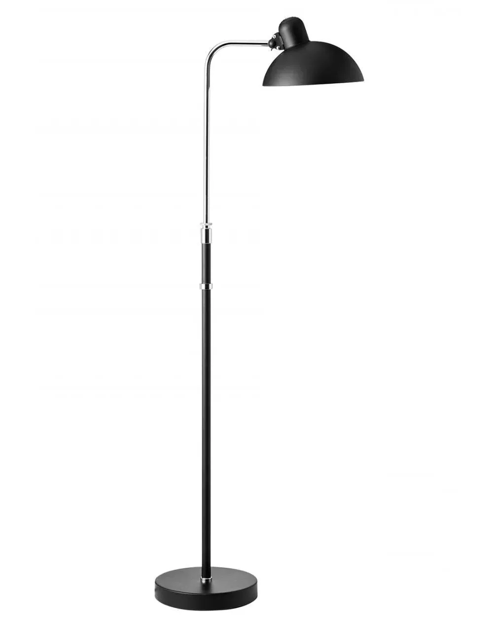 Floor Lamp with Adjustable Shade - Black, Steel
