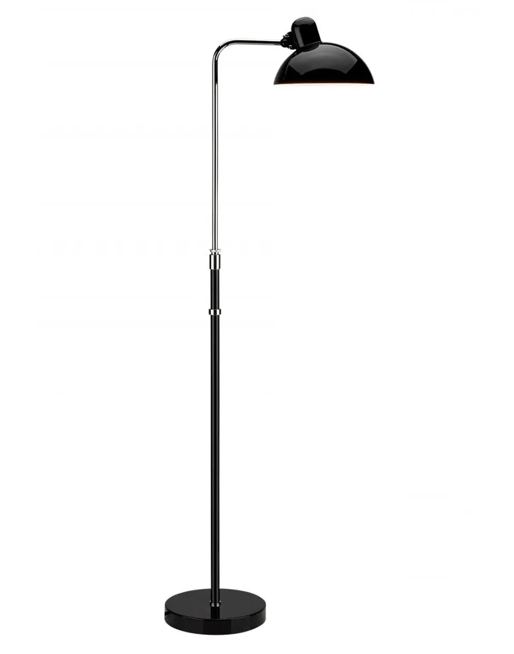 Floor Lamp with Adjustable Shade - White, Steel