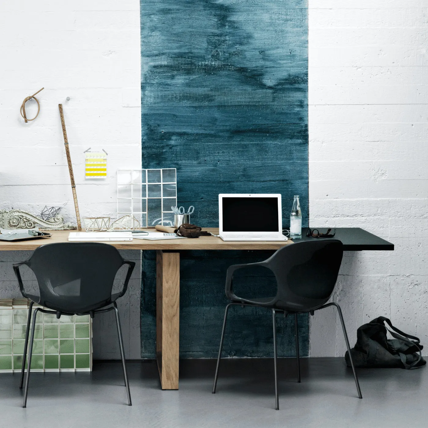 Large Extendable Dining Table - White, Oak