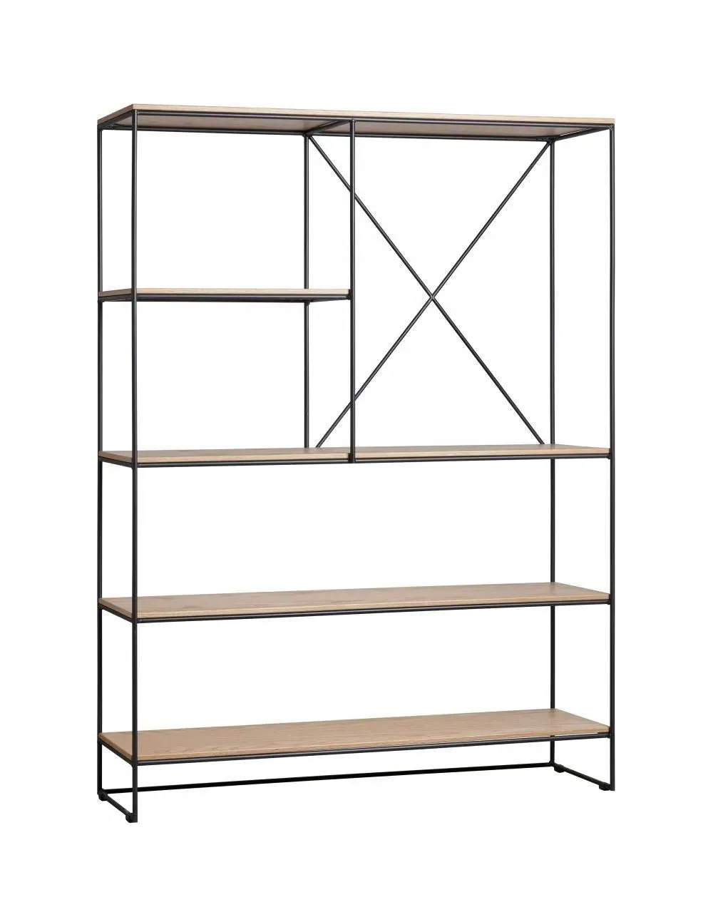 Large Shelving System - Oak, Steel