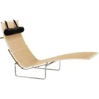 Lounge Chair with Headrest - Wicker