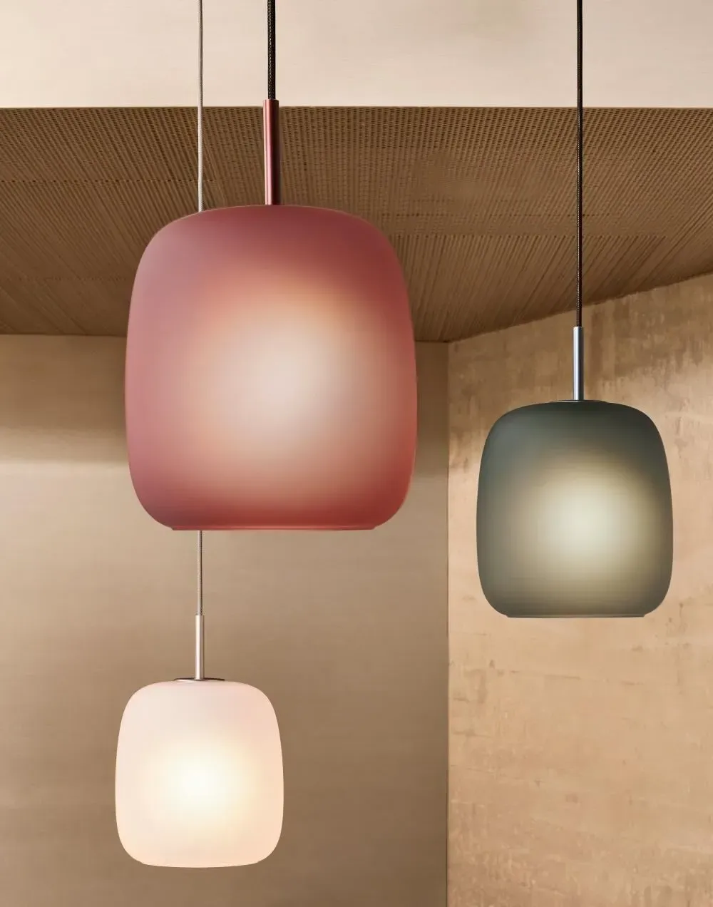 Maluma Pendant Light - Rose, Glass