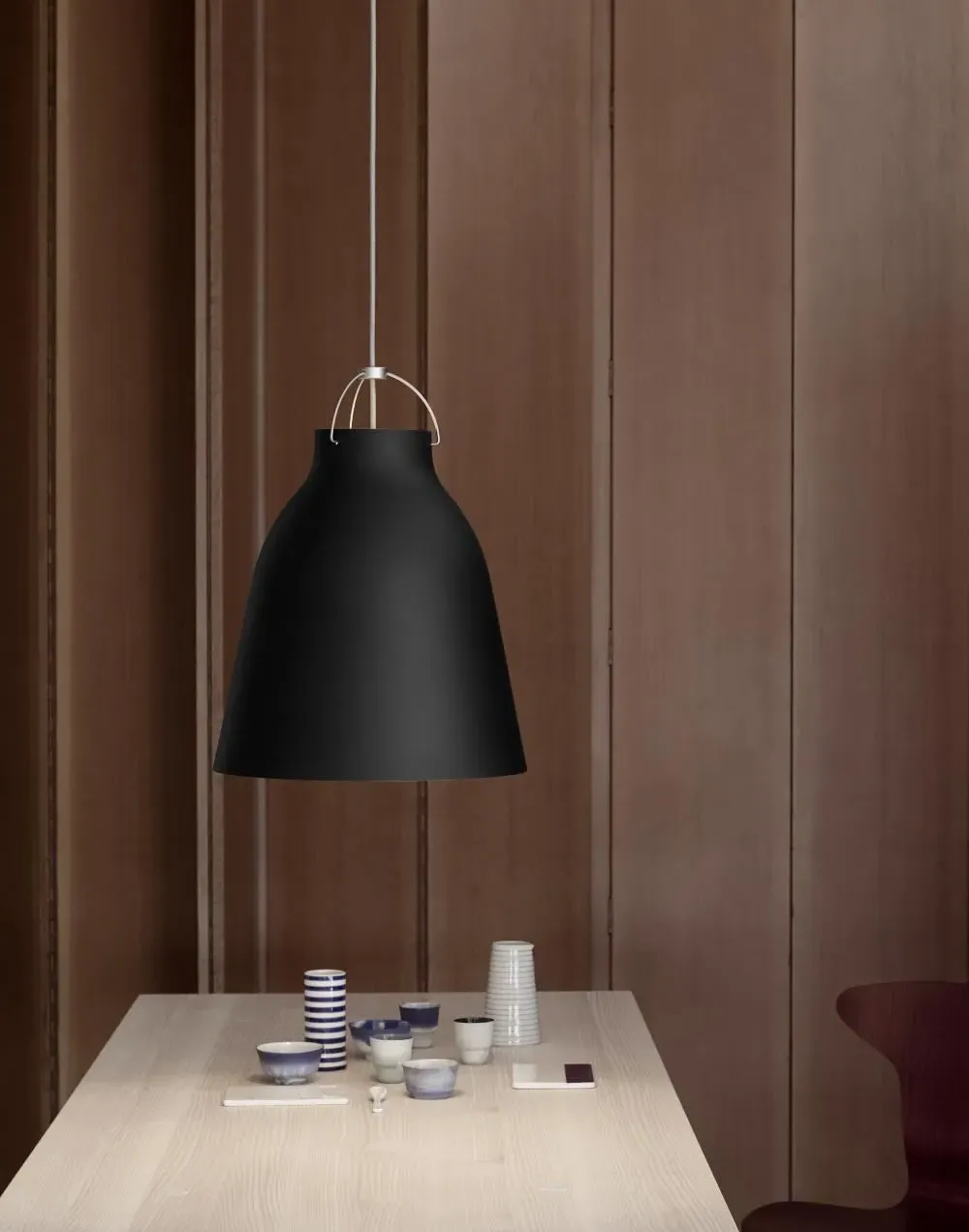 Pendant Light with Matt Finish - Grey, Metal