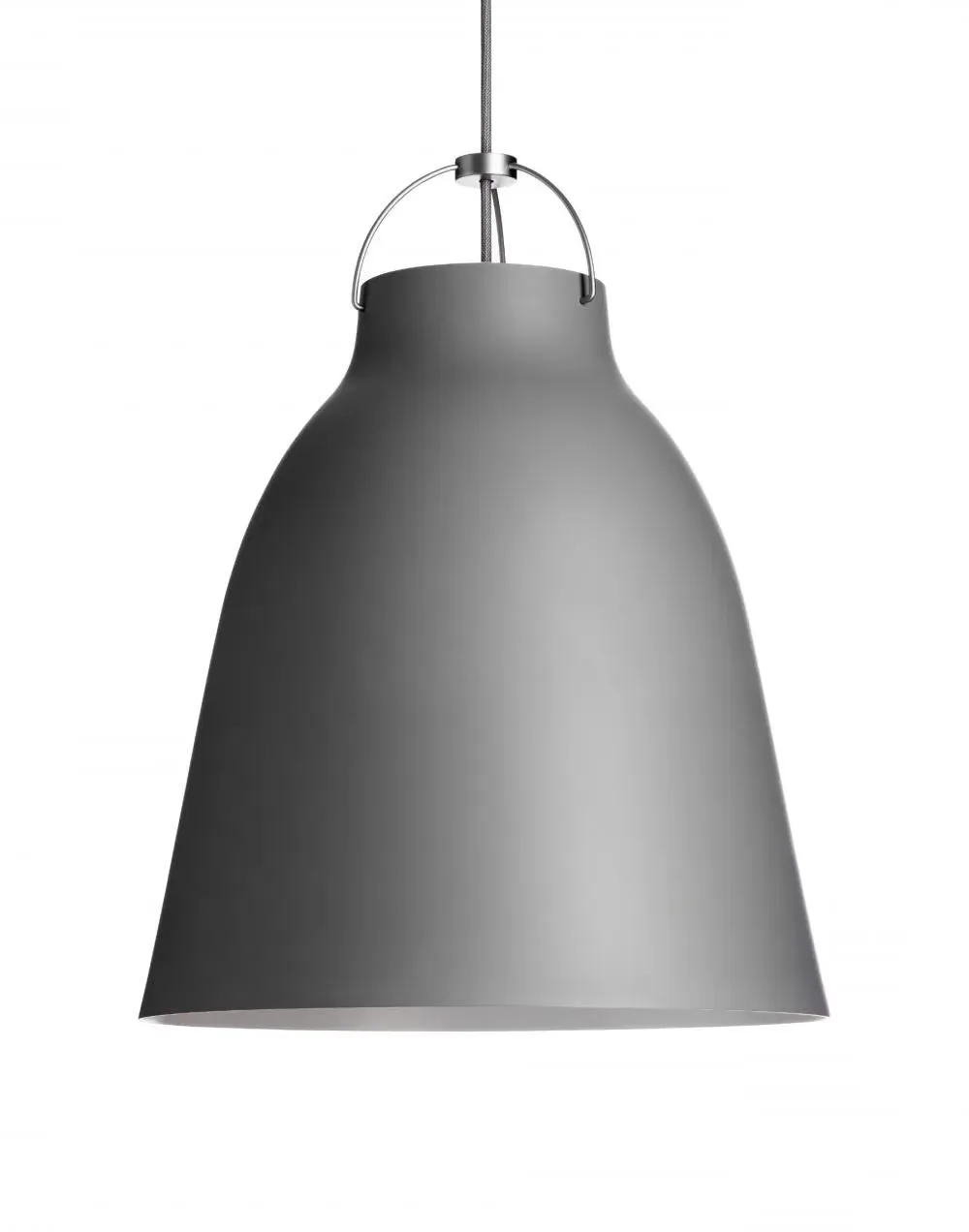 Pendant Light with Matt Finish - Mid Grey, Metal