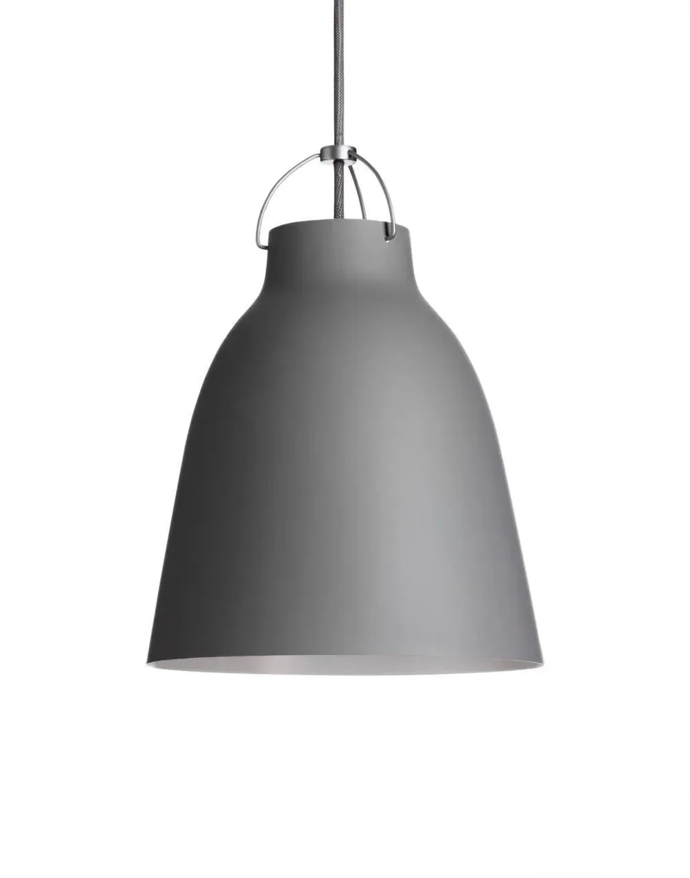 Pendant Light with Matt Finish - Mid Grey, Metal