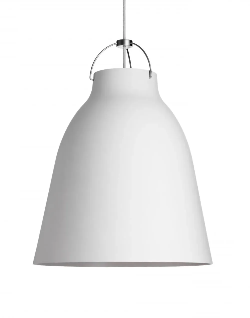 Pendant Light with Matt Finish - White, Metal