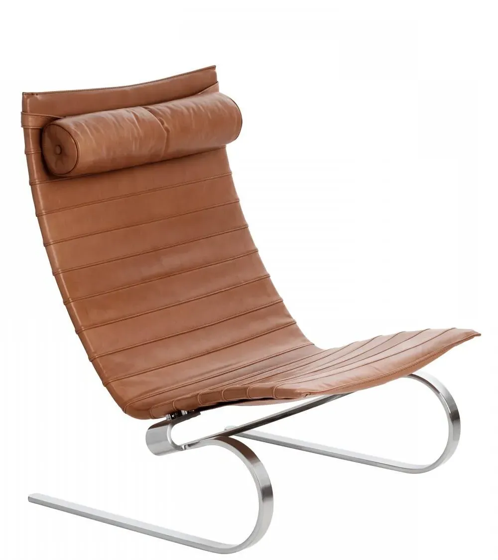 PK20 Lounge Chair - Walnut Leather