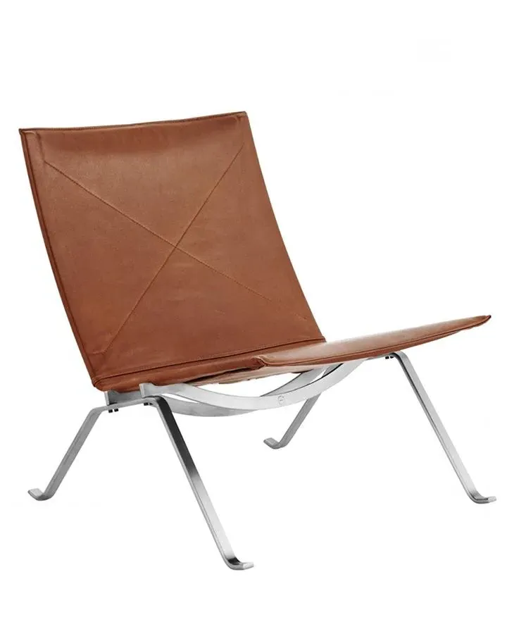 PK22 Lounge Chair - Walnut Leather