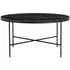 Planner Round Coffee Table - Charcoal, Marble