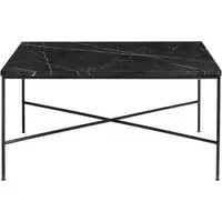Planner Square Coffee Table - Charcoal, Marble
