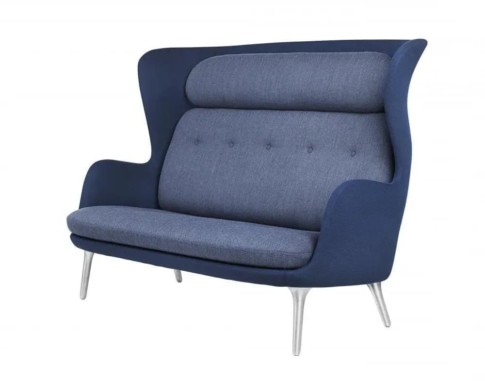 Ro Sofa - Green, Fiord - Wooden Legs