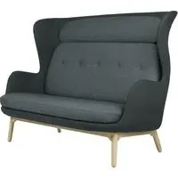 Ro Sofa - Green, Fiord - Wooden Legs