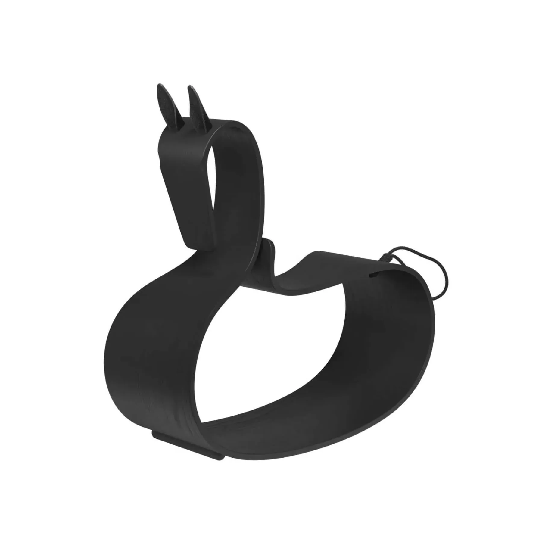 Rocking Horse Sculpture - Black, Ash Wood image