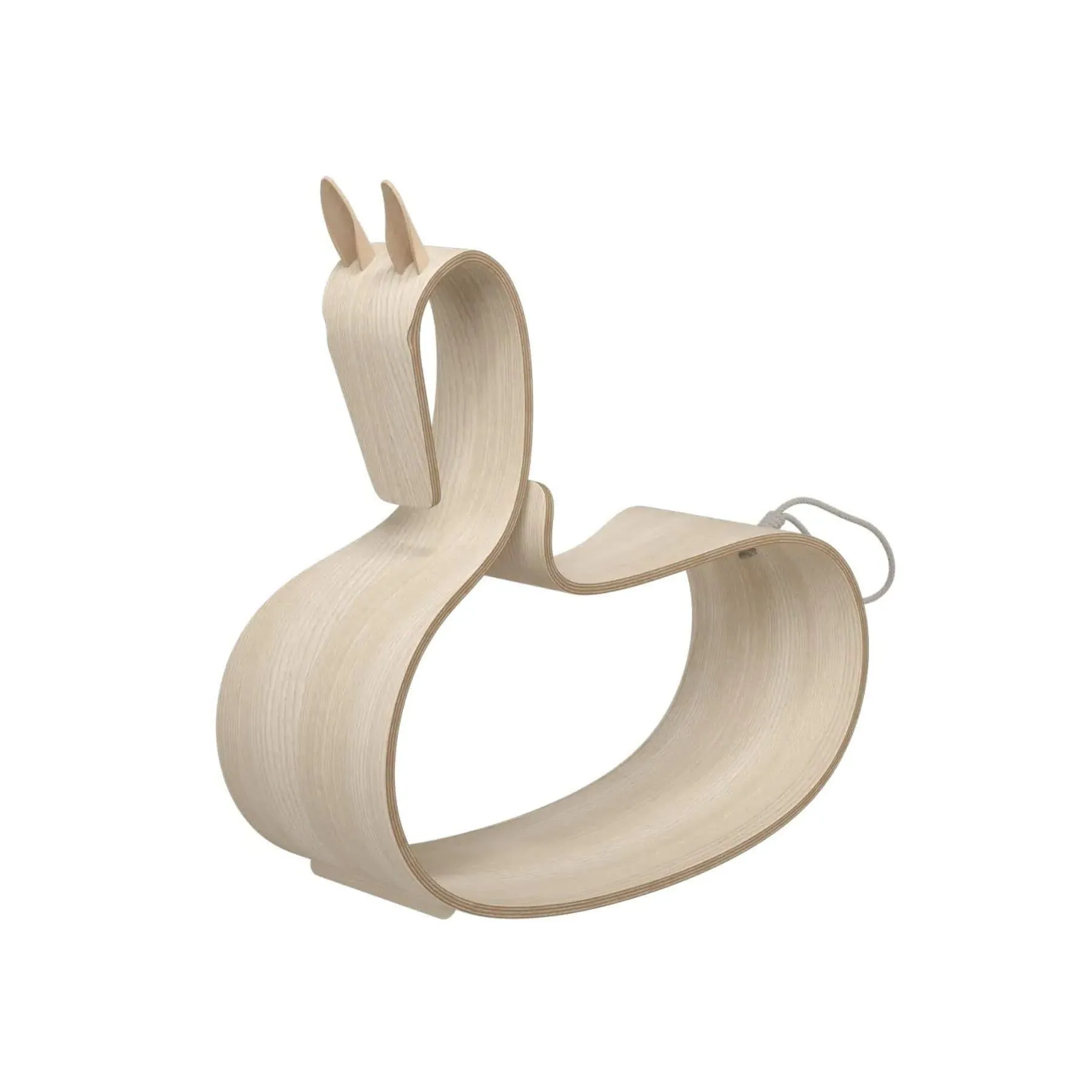 Rocking Horse Sculpture - Natural, Ash Wood