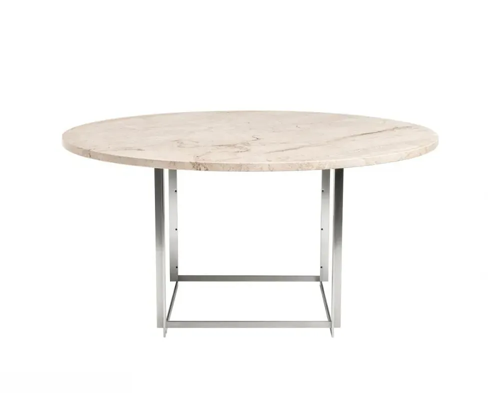 Round Dining Table - Black, Marble
