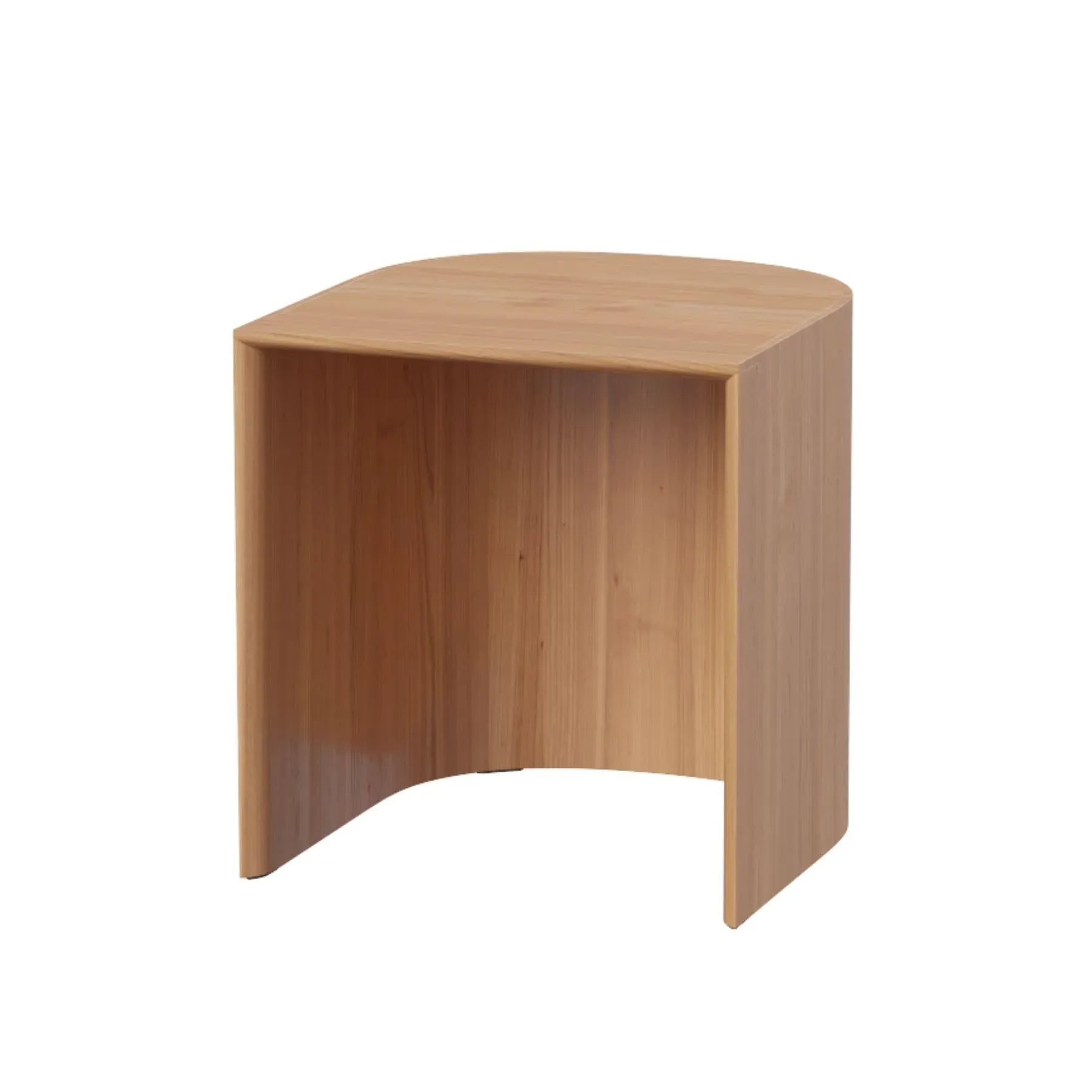 Round Stool with Concave Seat - Pine, Solid Wood