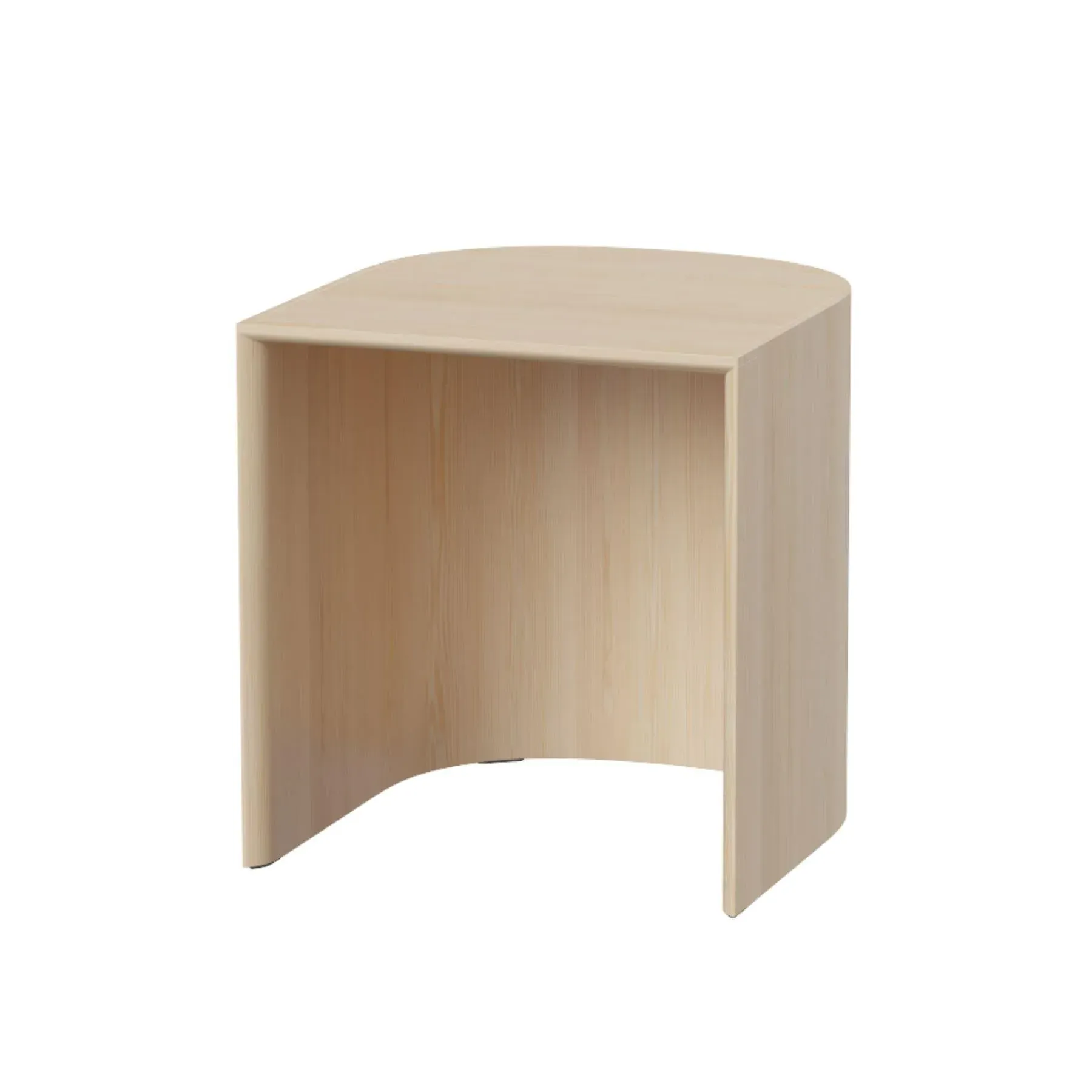 Round Stool with Concave Seat - Pine, Solid Wood image
