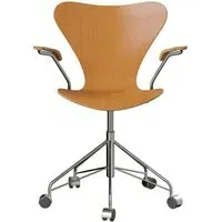 Series 7 Swivel Armchair - Oregon Pine