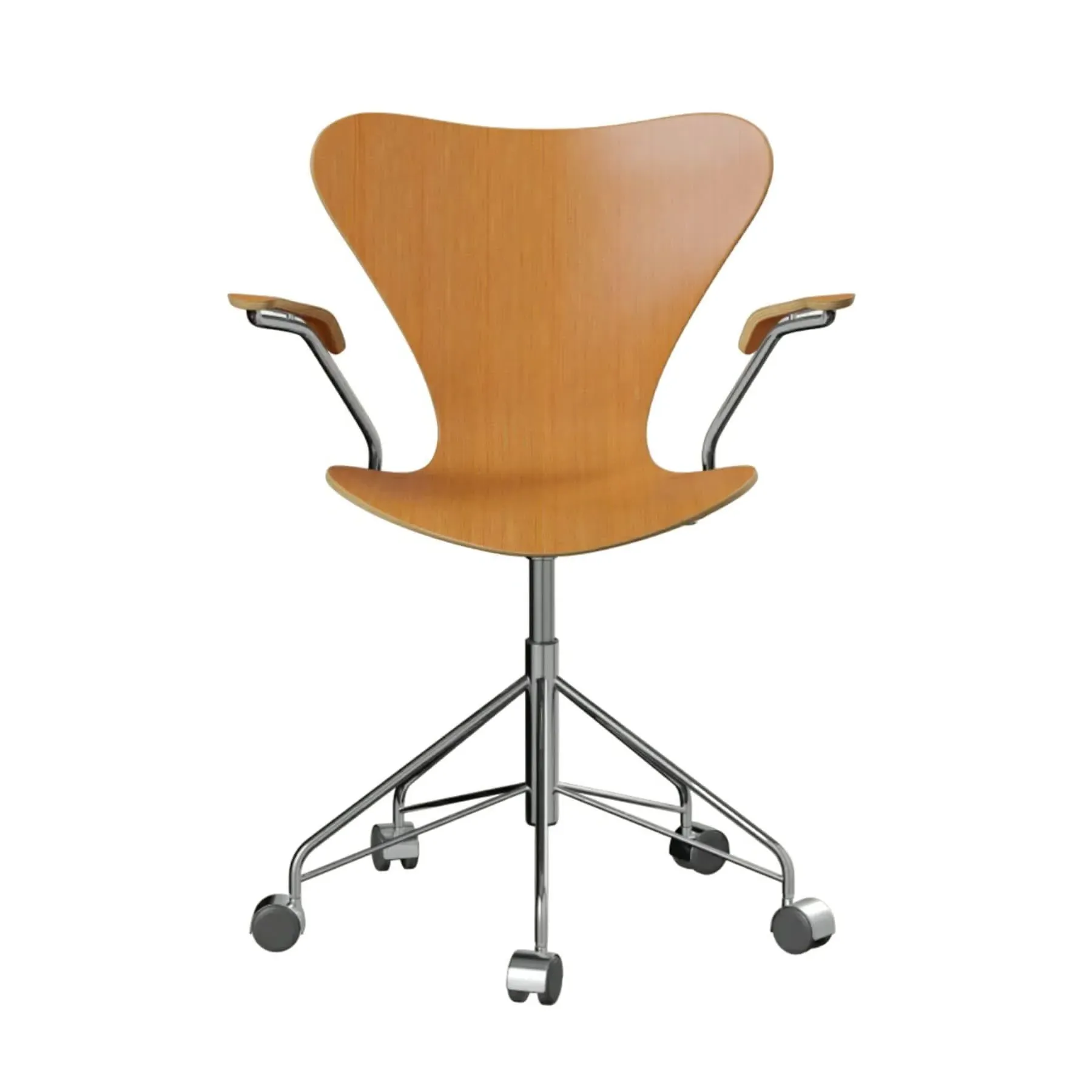 Series 7 Swivel Armchair - Oregon Pine