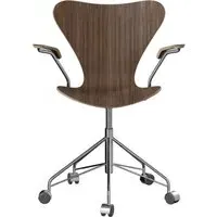 Series 7 Swivel Armchair - Walnut