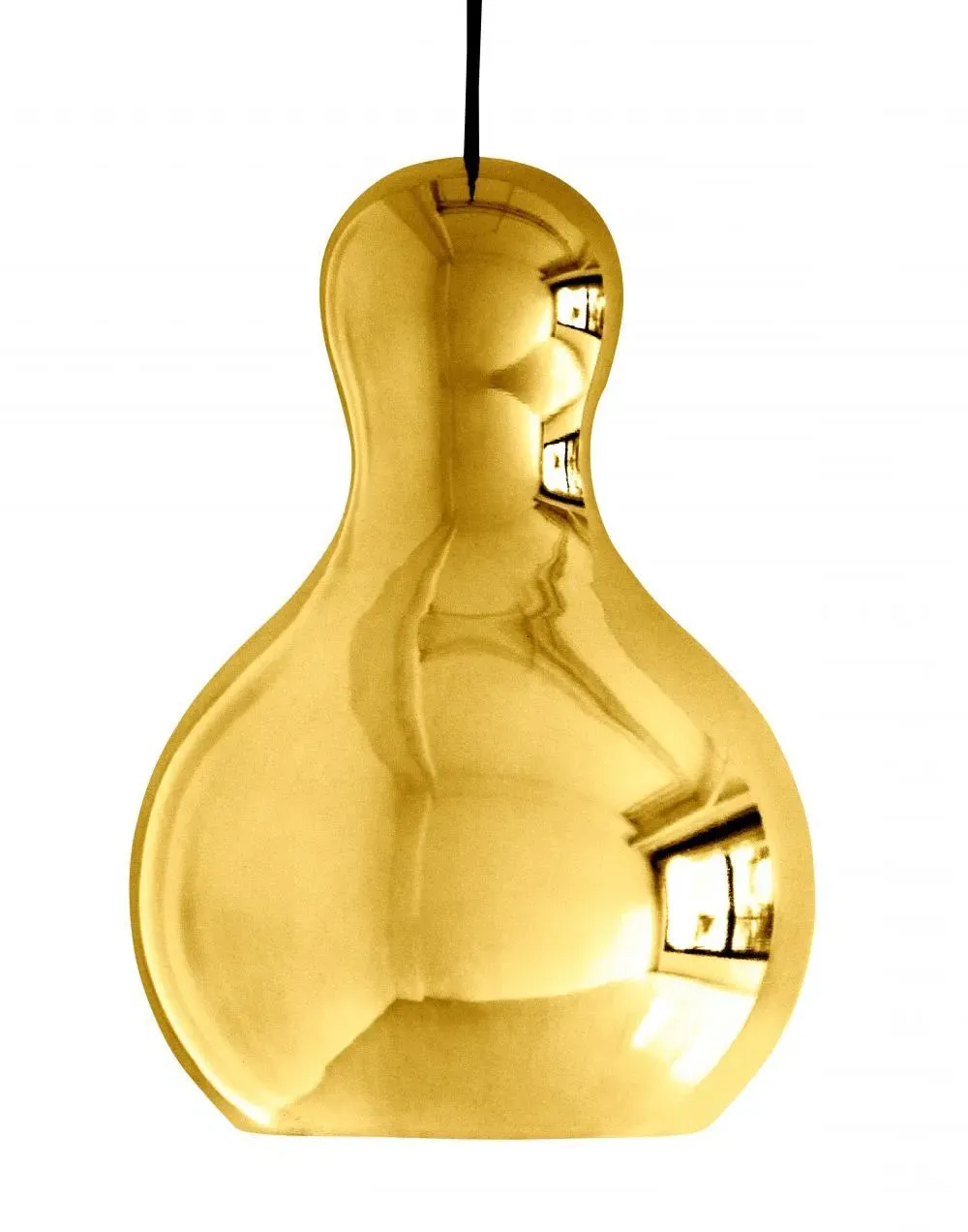 Small Pendant Light - Gold, Chrome Lacquer