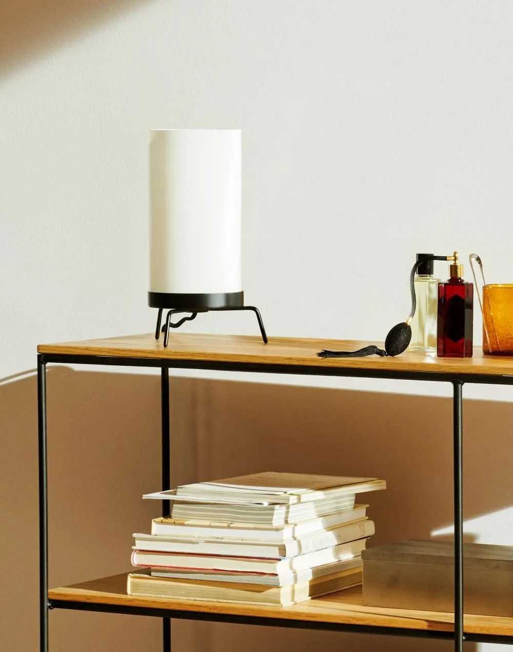 Small Shelving System - Oak, Steel