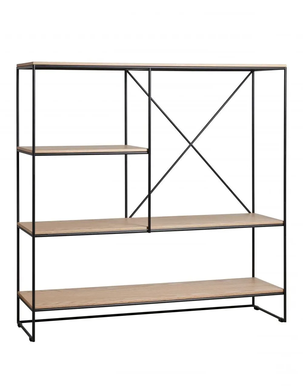 Small Shelving System - Oak, Steel