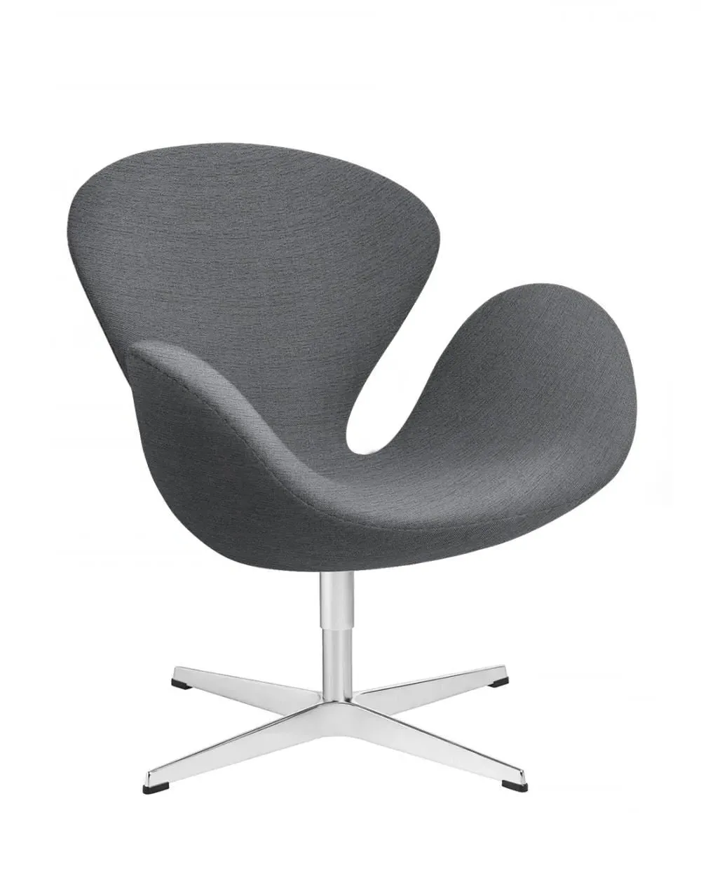 Swan Lounge Chair - Black, Leather