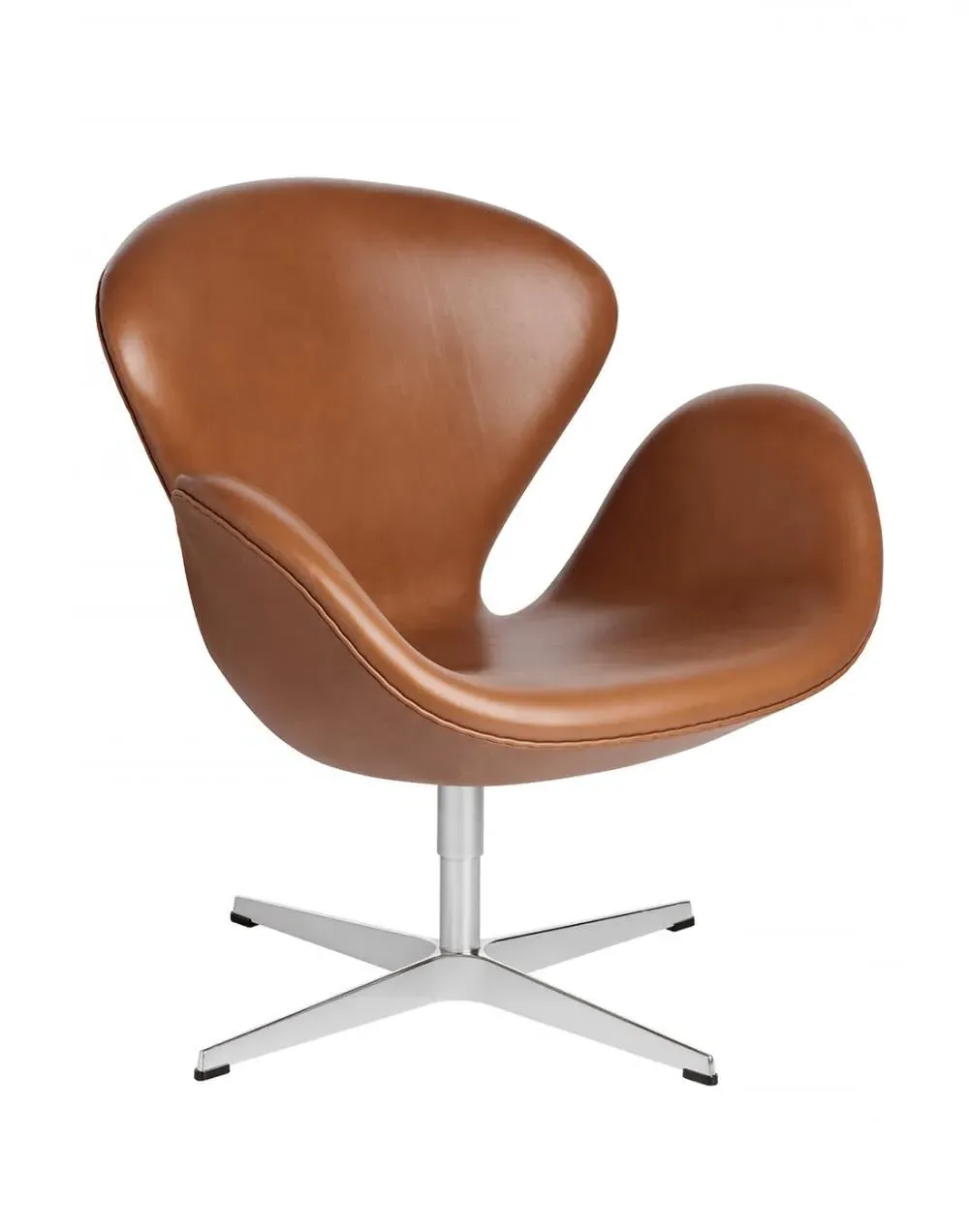 Swan Lounge Chair - Walnut, Leather