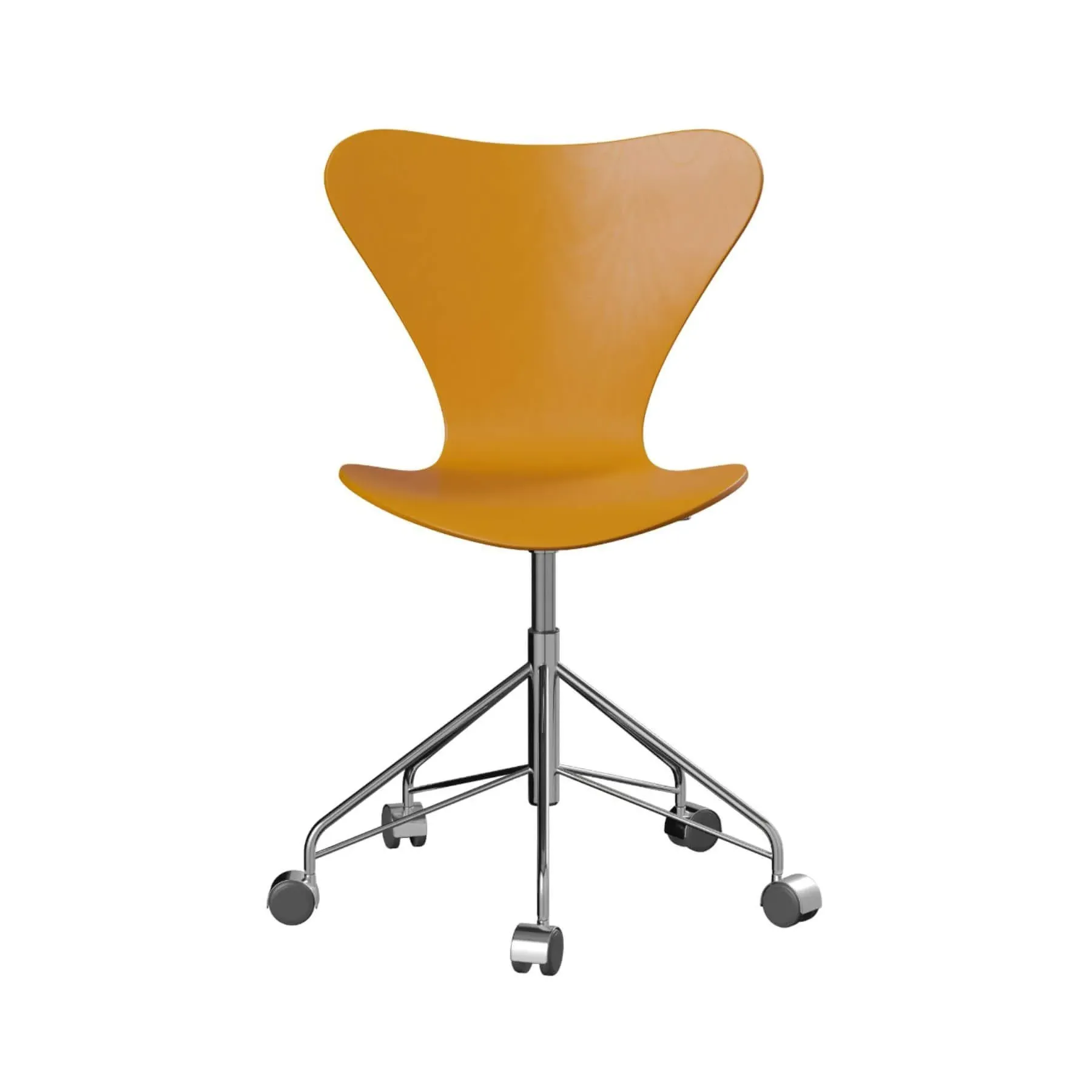 Swivel Office Chair with Armrests - Ash Veneer