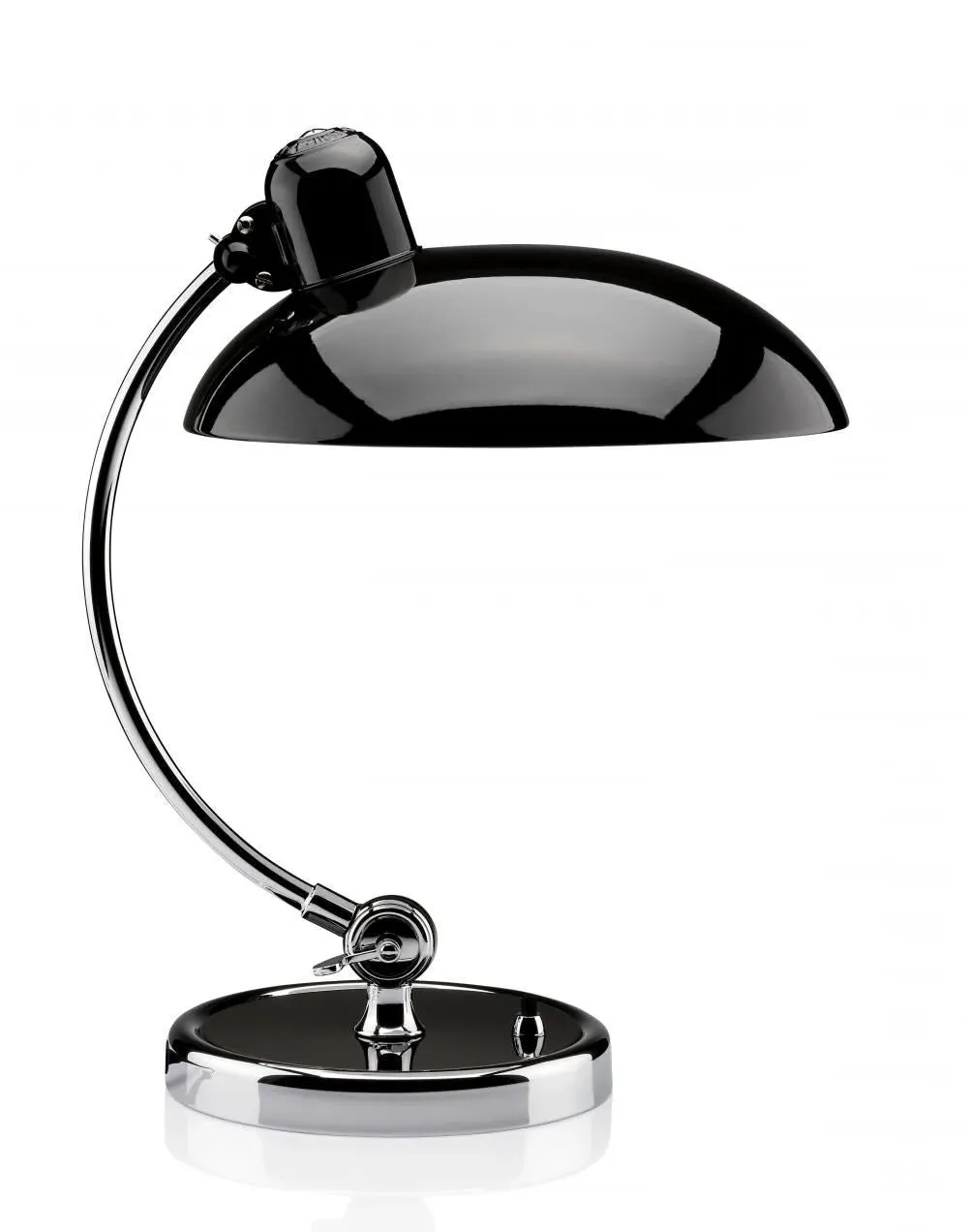 Table Lamp with Adjustable Shade - White, Steel