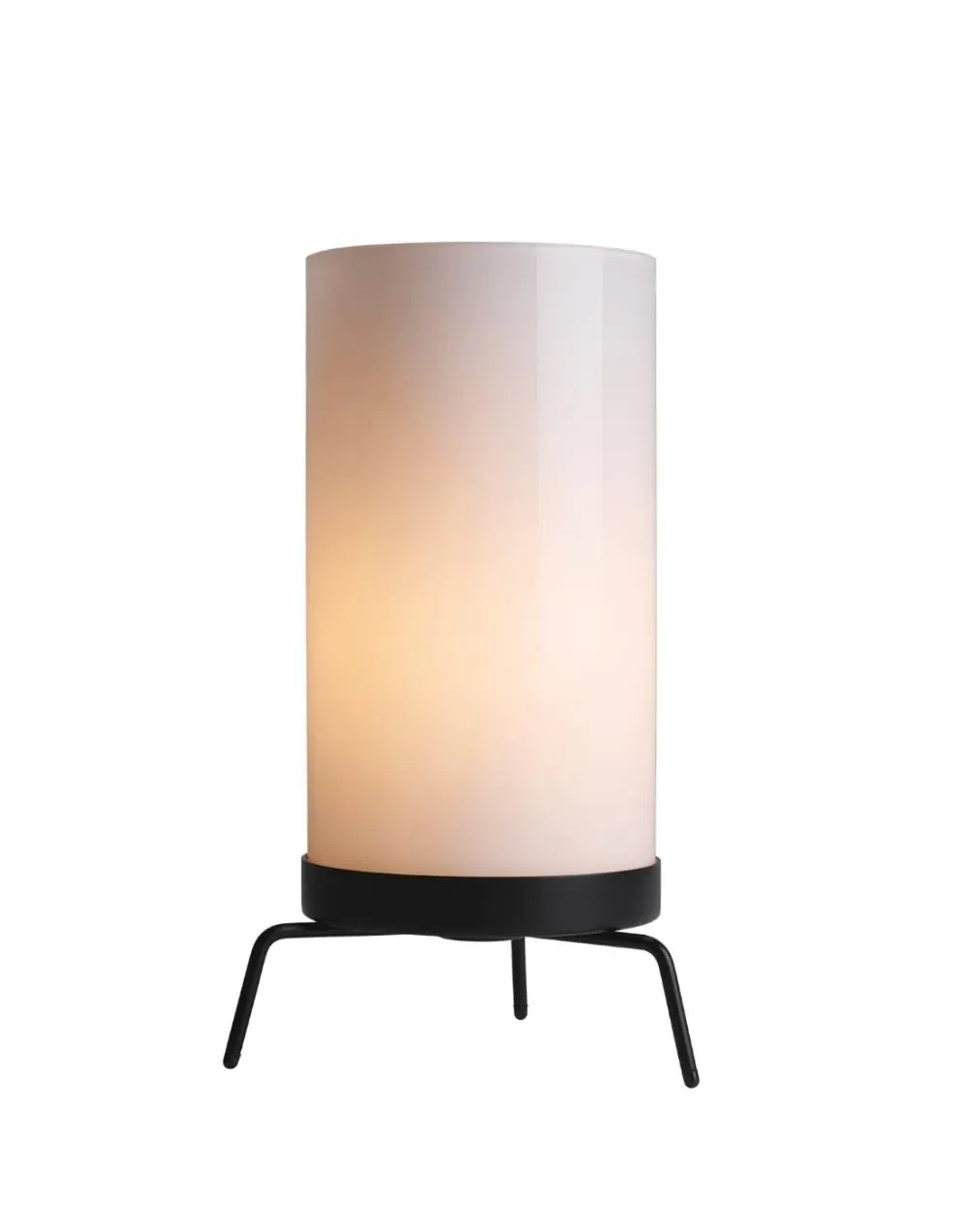 Table Lamp with Glass Shade - Black, Steel image