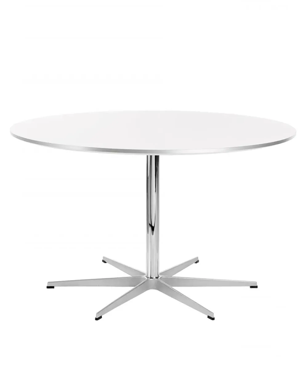 Table Series Small Round Dining Table - Grey, Laminate