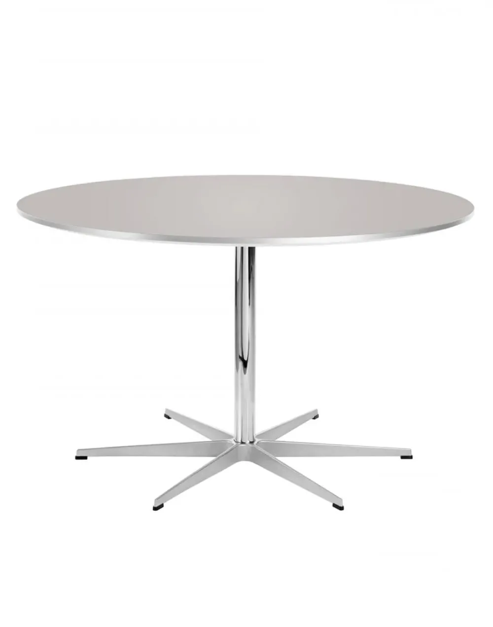 Table Series Small Round Dining Table - Grey, Laminate