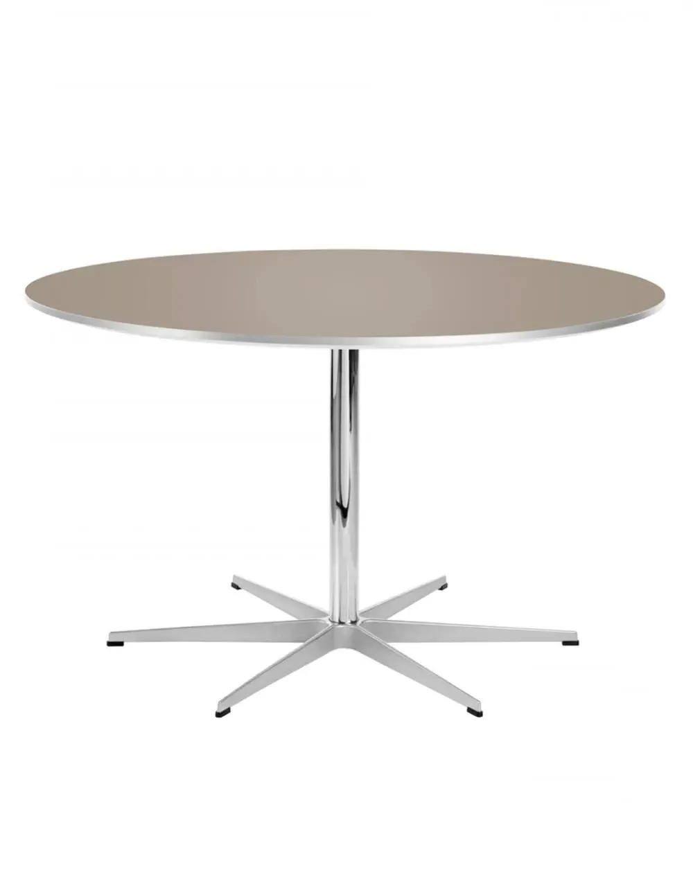 Table Series Small Round Dining Table - Grey, Laminate