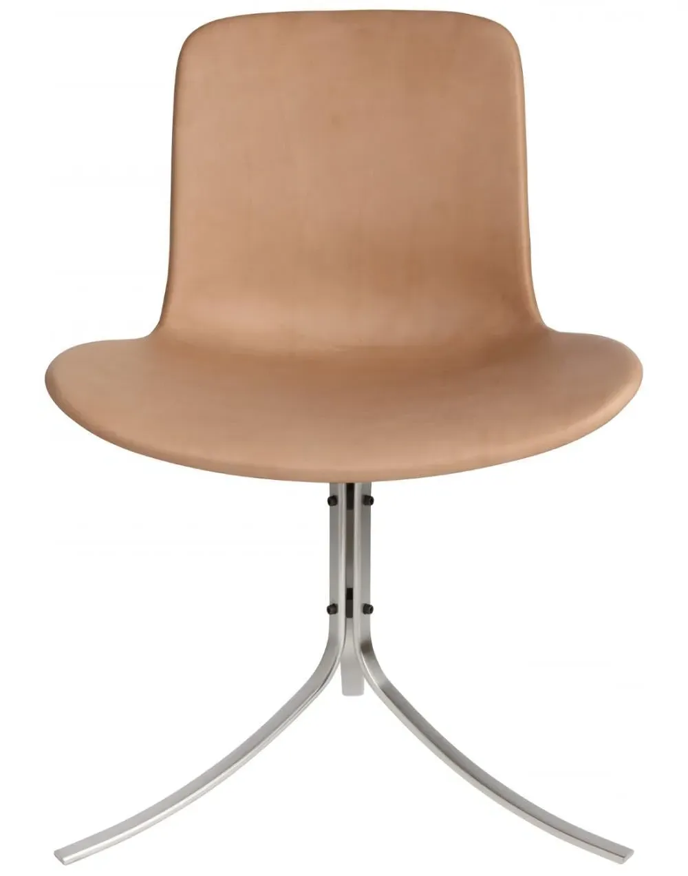 Tulip Office Chair - Black, Leather