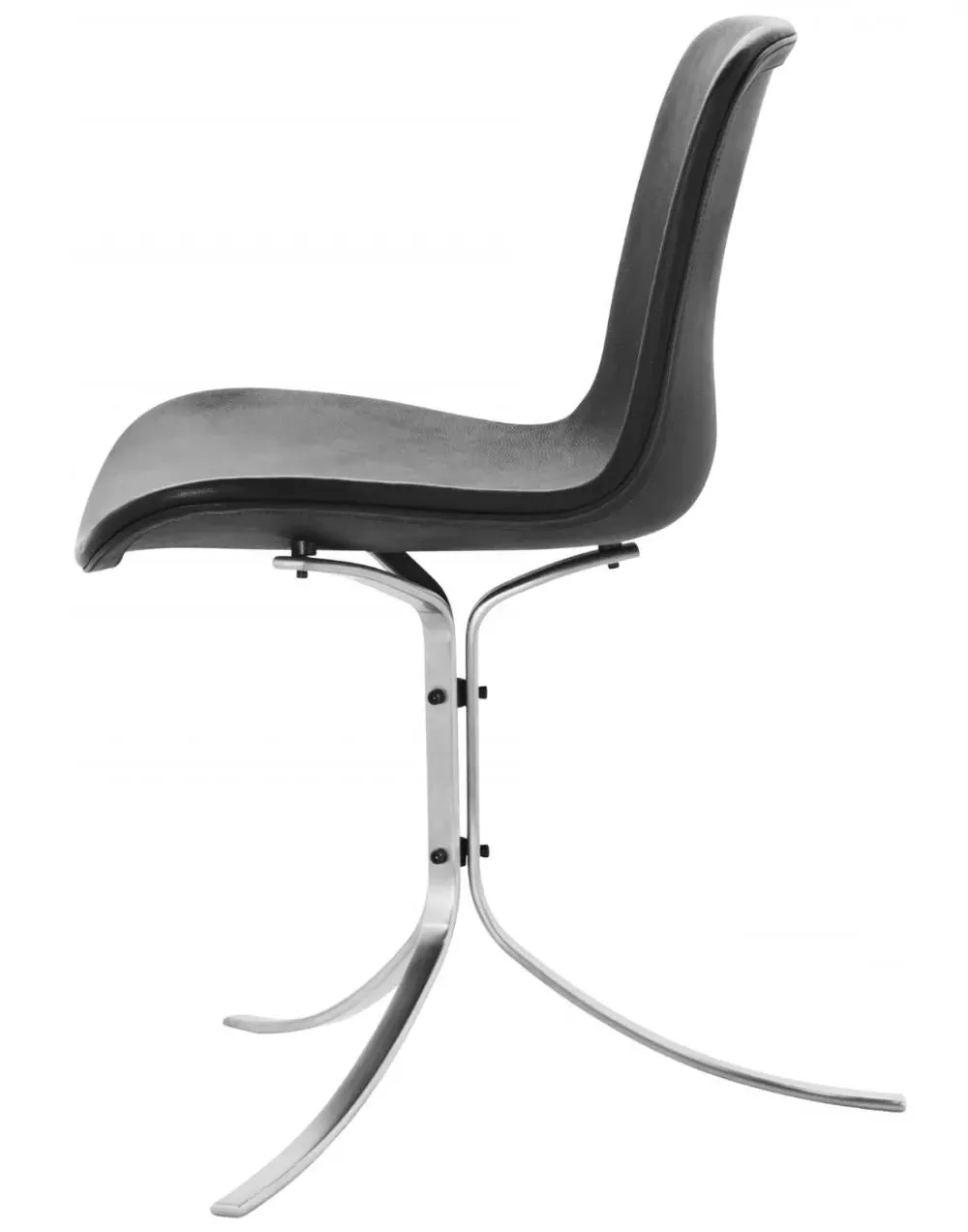 Tulip Office Chair - Black, Leather image