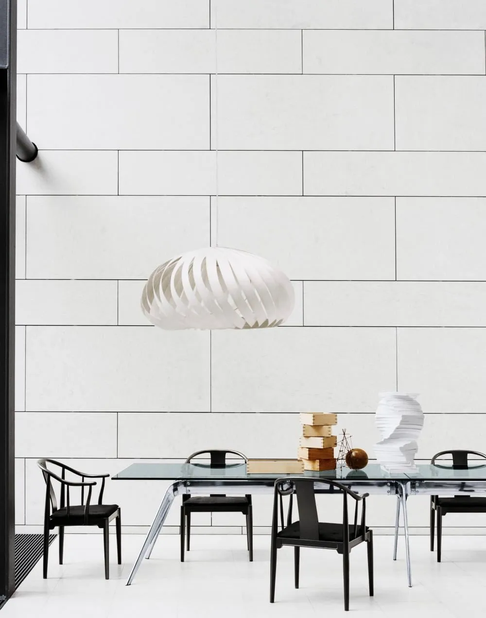 Upholstered Dining Chair - Black, Ash Wood