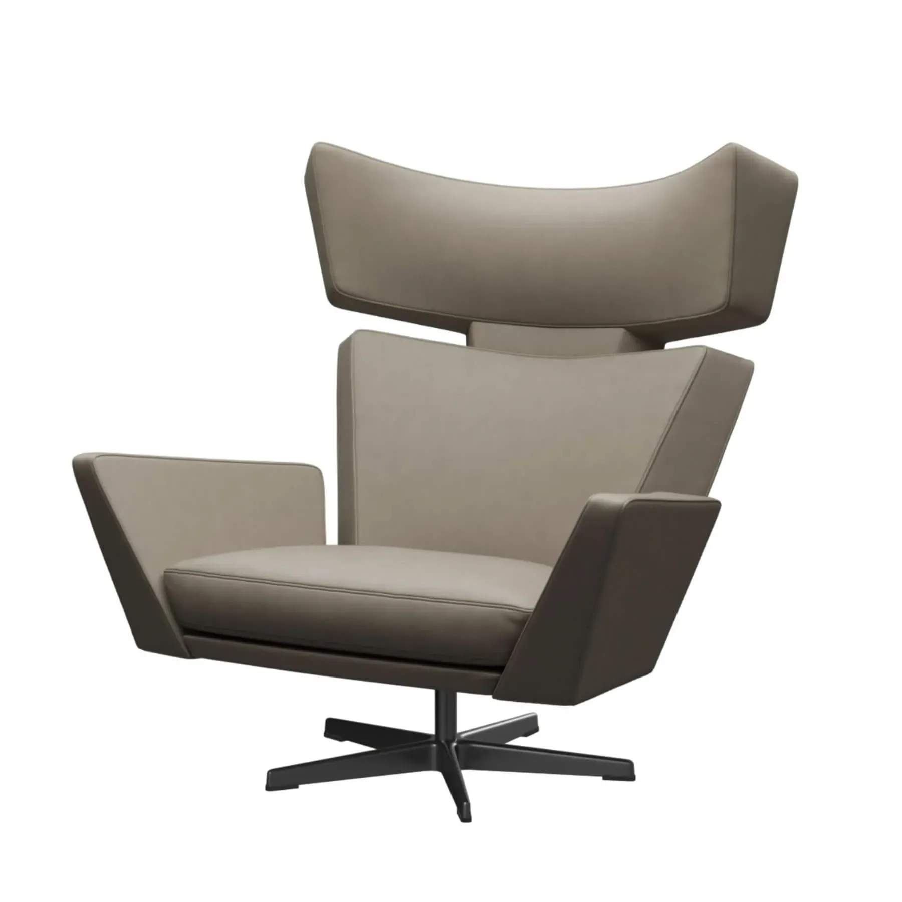 Upholstered Lounge Chair - Grey