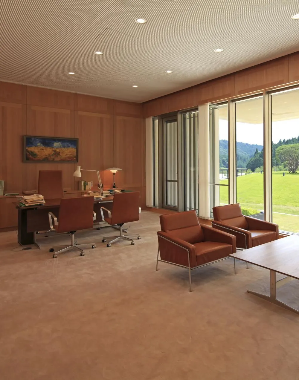 Upholstered Lounge Chair - Steel Frame