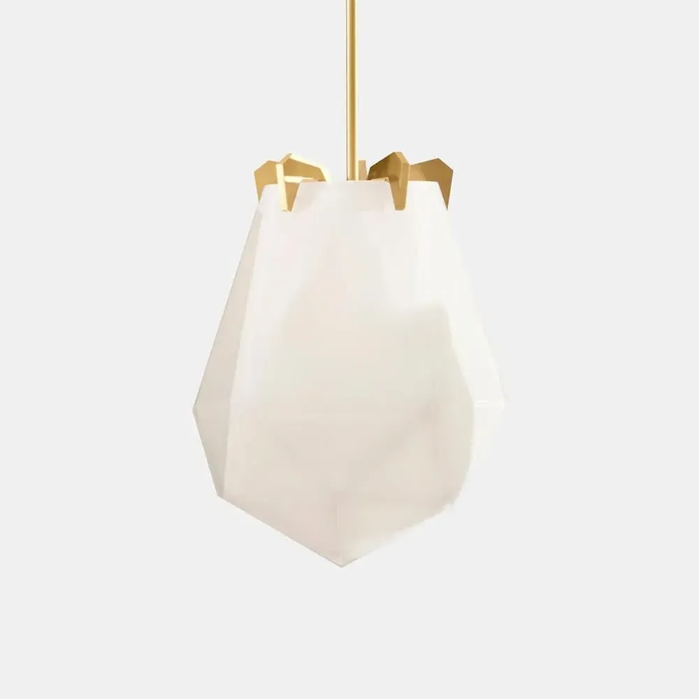 Briolette Small Pendant Light - Satin Copper