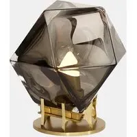 Desk Lamp with Double-Blown Glass - Black, Glass