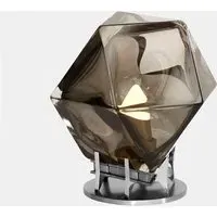 Desk Lamp with Double-Blown Glass - Black, Glass