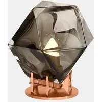 Desk Lamp with Double-Blown Glass - Black, Glass